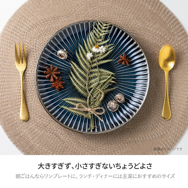 日本製 窯變 SENDAN 淺盤 21cm | 平盤 陶瓷盤 義大利麵盤 圓盤 美濃燒 盤子