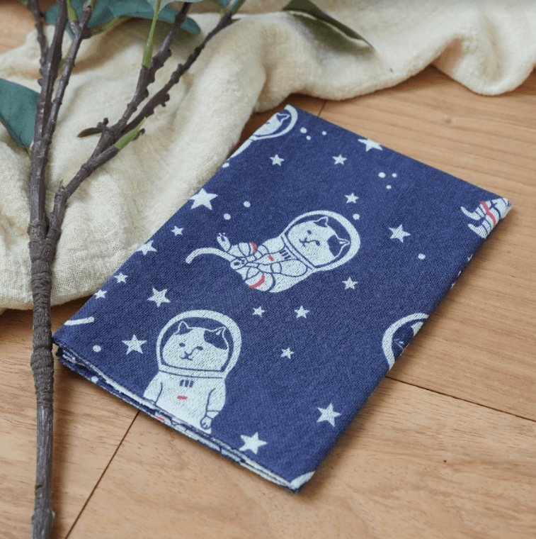 日本製|貓咪紗布長毛巾,100%純棉紗布巾 - 富士通販