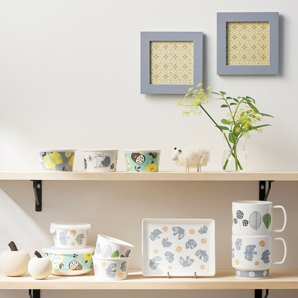 日本製 小倉陶器 Nordic 北歐風格 馬克杯 豆皿 | 飛鳥 樹葉 貓咪