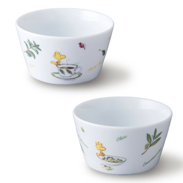 日本製 美濃燒 Snoopy 陶瓷保鮮碗一組兩入 310cc | 可微波 兒童餐碗