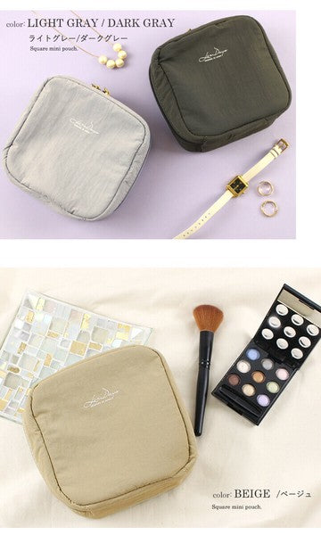 日本 LIZDAYS 防潑水方型化妝包 | 多隔層 可機洗 旅行包 拉鍊收納包