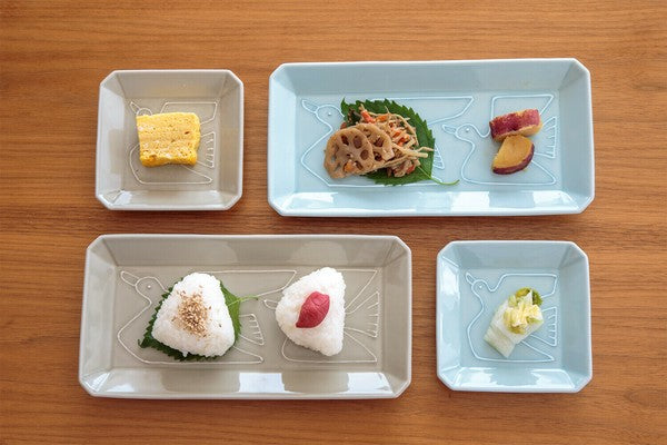 日本製 COTORIRO 波佐見燒 小鳥長盤 23.5cm | 方盤 長盤 魚盤 長皿