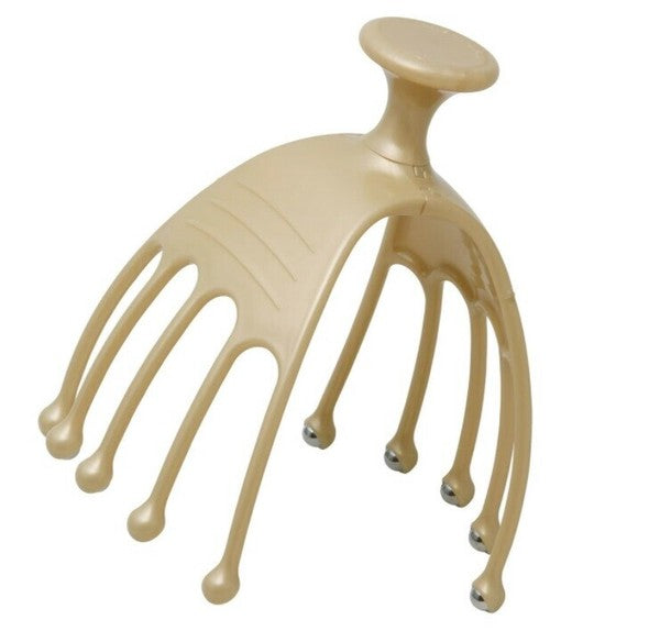 日本製 滿天社 Head Spa 頭皮按摩器 | 不鏽鋼滾珠 放鬆頭皮 穴道按摩 五爪手部設計