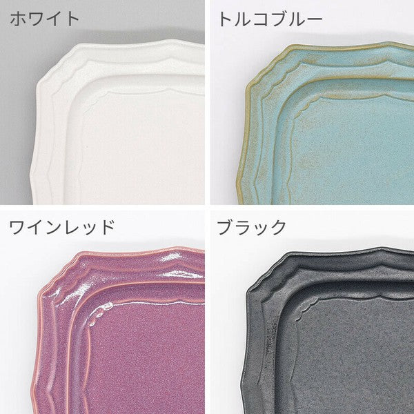 日本製 美濃燒 哥布蘭方盤 | 復古方盤 飾品盤 蛋糕盤 擺盤器皿