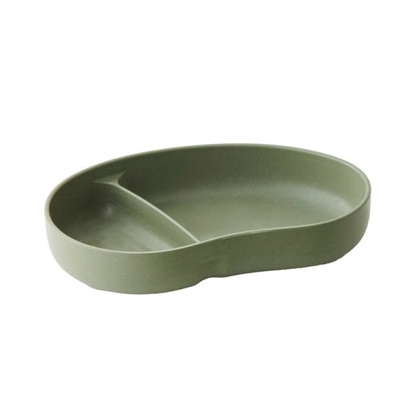 日本製 SUCSUC 抗菌竹纖維豆形分隔盤 | 嬰幼兒餐盤 分隔盤 兒童分隔盤 耐摔 露營餐盤