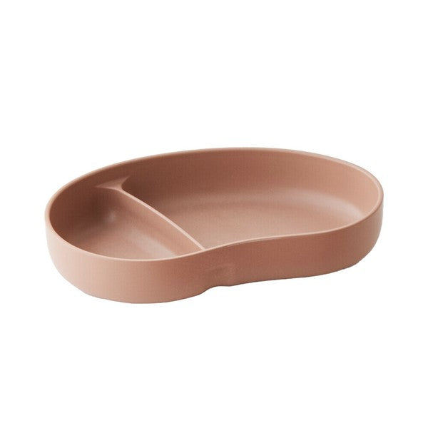 日本製 SUCSUC 抗菌竹纖維豆形分隔盤 | 嬰幼兒餐盤 分隔盤 兒童分隔盤 耐摔 露營餐盤