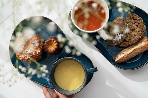 日本製 美濃燒 北歐造型分隔盤 | 下午茶 麵包盤 甜點盤 飯糰造型 可堆疊