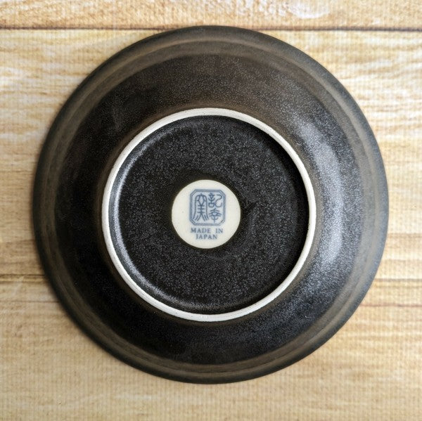 日本製 美濃燒 黑御影十草線條碗 | 深碗 湯碗 咖哩碗 深盤 日本製碗盤 陶瓷碗 小菜碗 黑色啞光質感
