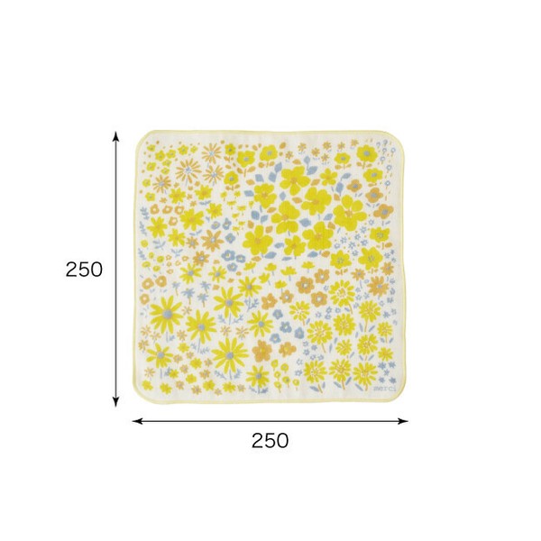 日本製 現代百貨 merci 純棉毛巾手帕 25*25cm | 純棉手帕 小方巾 小花手帕 擦手巾