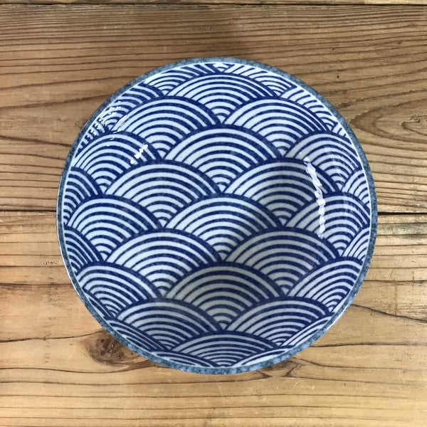 日本製 美濃燒 白雪青海波大碗 | 拉麵碗 大缽 大碗公 陶瓷碗 沙拉碗