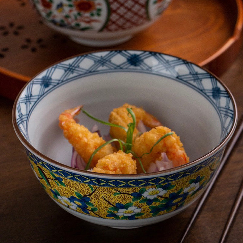 日本製 美濃燒 錦彩碗︱宮廷風 古伊萬里 日式餐具