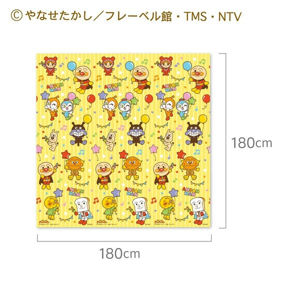 日本 吉伊卡哇 麵包超人 大尺寸野餐墊 附提袋 | 180x180cm 遊戲墊 露營
