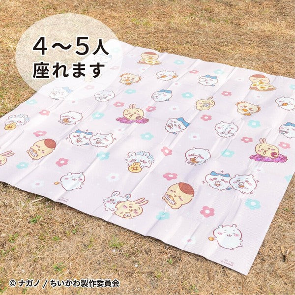 日本 吉伊卡哇 麵包超人 大尺寸野餐墊 附提袋 | 180x180cm 遊戲墊 露營
