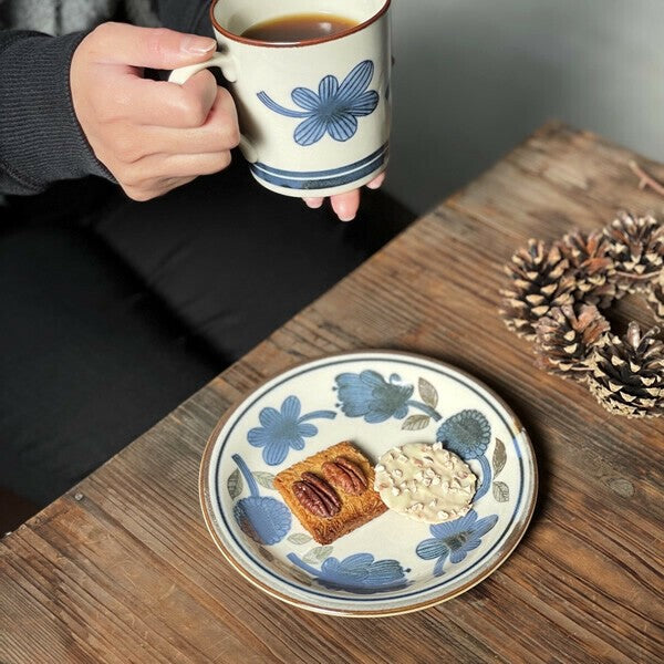 日本製 美濃燒 Clasico 北歐風 波西米亞餐盤 | 16.5cm 甜點盤 沙拉盤 幾何花卉