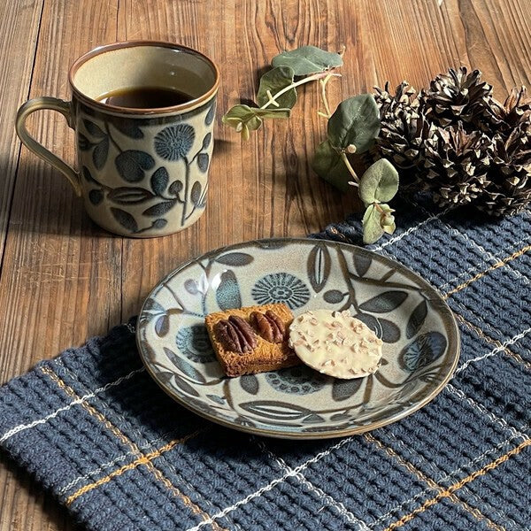 日本製 美濃燒 Clasico 北歐風 波西米亞餐盤 | 16.5cm 甜點盤 沙拉盤 幾何花卉