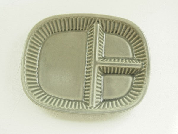 日本製 美濃燒 莫蘭迪釉色 陶瓷分隔餐盤 | 三格盤 211餐盤 分隔盤 陶瓷分隔盤 減脂餐盤 午餐盤