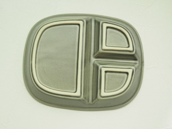 日本製 美濃燒 莫蘭迪釉色 陶瓷分隔餐盤 | 三格盤 211餐盤 分隔盤 陶瓷分隔盤 減脂餐盤 午餐盤