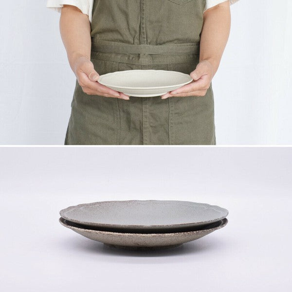 日本製 美濃燒 Rinka 素色陶瓷餐盤 19.4cm 四色 | 輕量盤 料理盛盤 沙拉盤 甜點盤 圓盤