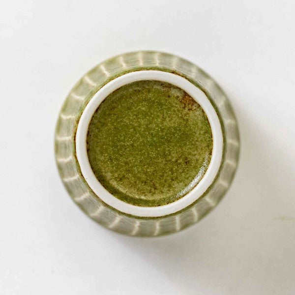 日本製 美濃燒 tetote 不規則文裡窯釉豬口杯 | 沙拉杯 優格杯 蒸蛋碗 冰淇淋 配菜杯