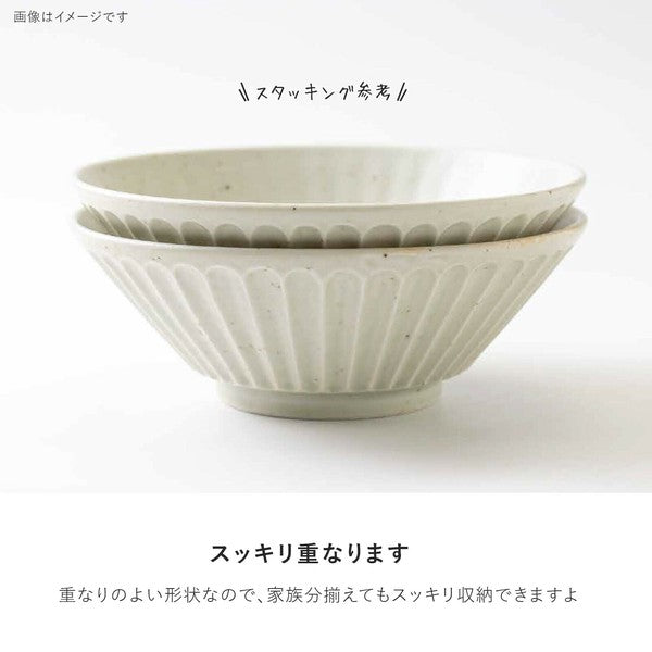 日本製 tetote 不規則紋理拉麵碗 | 大碗公 陶瓷碗 日式斗笠碗