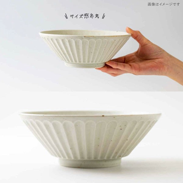 日本製 tetote 不規則紋理拉麵碗 | 大碗公 陶瓷碗 日式斗笠碗