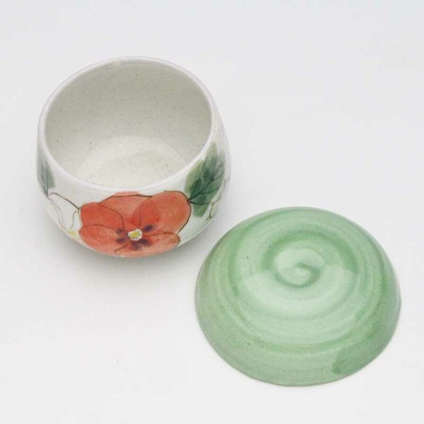 日本製 花花兔手繪陶瓷附蓋碗 | 湯碗 蒸蛋碗 茶碗蒸 飯碗 碗 陶瓷碗 湯盅 湯杯碗 碗盤 家用碗