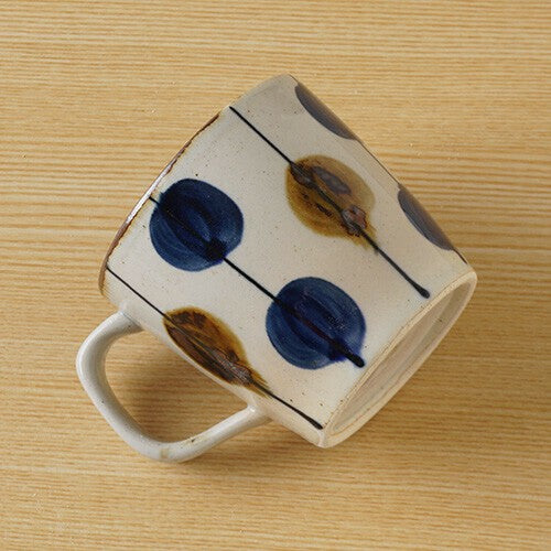 日本製 波佐見燒 藍染窯馬克杯 | 圓點 花紋 陶瓷杯 對杯 茶杯