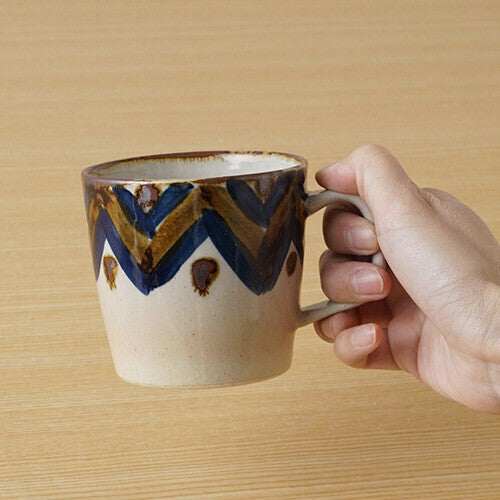 日本製 波佐見燒 藍染窯馬克杯 | 圓點 花紋 陶瓷杯 對杯 茶杯