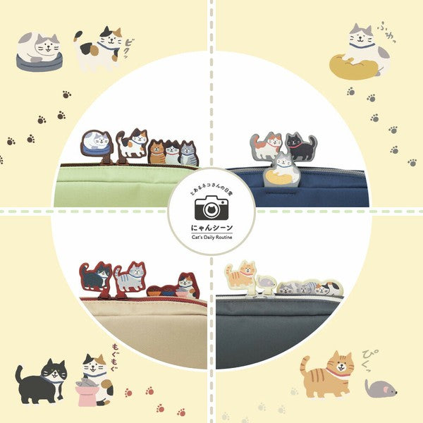 日本 LIHIT LAB 立體貓咪筆袋 電腦包 | 13吋 手提包 筆電包 拉鍊筆袋