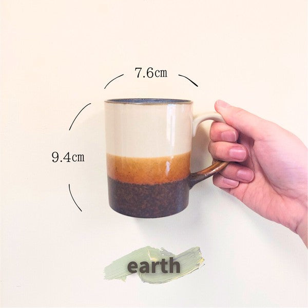 日本製 美濃燒 TRICO 馬克杯 300ml | 陶瓷馬克杯 平底馬克杯 茶杯 水杯 咖啡杯