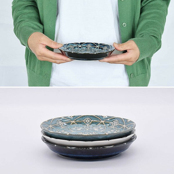 日本製 美濃燒 摩洛哥系列圓盤 | 5吋盤 茶盤 點心盤 深盤 Moroccan