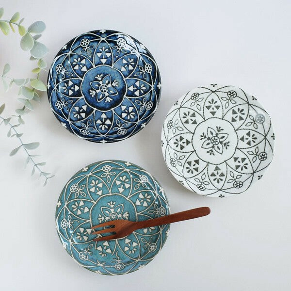 日本製 美濃燒 摩洛哥系列圓盤 | 5吋盤 茶盤 點心盤 深盤 Moroccan