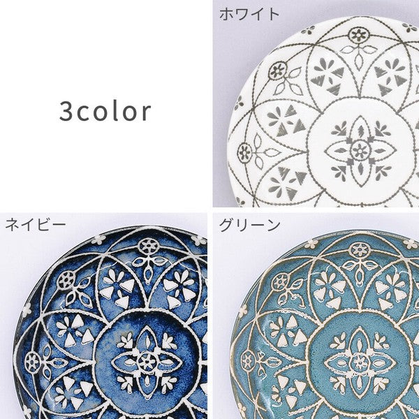 日本製 美濃燒 摩洛哥系列圓盤 | 5吋盤 茶盤 點心盤 深盤 Moroccan