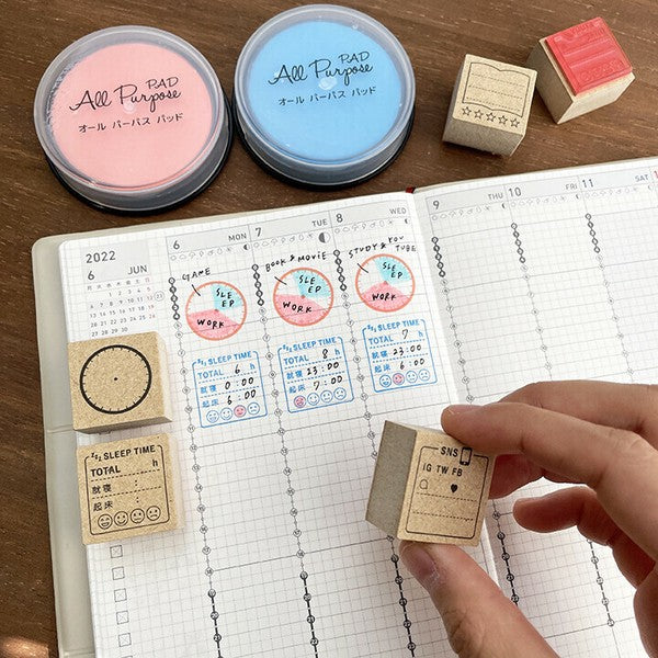 日本製 Stamp Marche 木頭手帳印章 多款 | 子彈筆記 手帳素材 木質印章