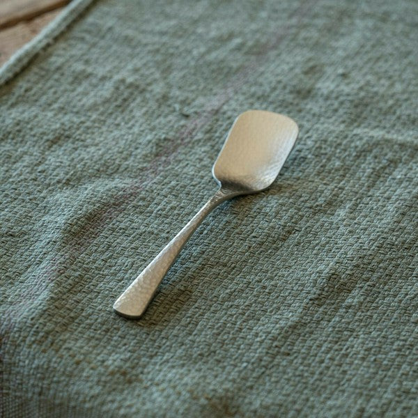 日本製 佐藤金屬 SALUS 槌目布丁湯匙 | 冰淇淋匙 甜點匙 布丁匙 不鏽鋼 燕三条 日本餐具 湯匙