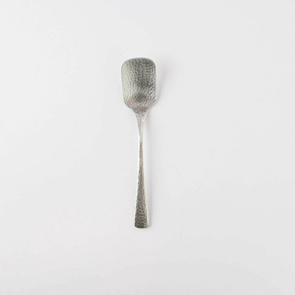 日本製 佐藤金屬 SALUS 槌目布丁湯匙 | 冰淇淋匙 甜點匙 布丁匙 不鏽鋼 燕三条 日本餐具 湯匙