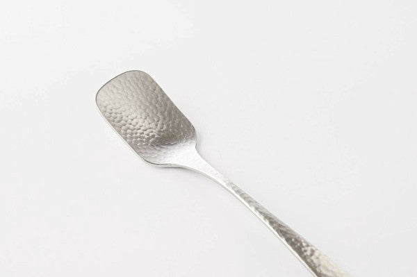 日本製 佐藤金屬 SALUS 槌目布丁湯匙 | 冰淇淋匙 甜點匙 布丁匙 不鏽鋼 燕三条 日本餐具 湯匙