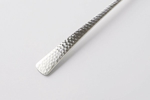 日本製 佐藤金屬 SALUS 槌目布丁湯匙 | 冰淇淋匙 甜點匙 布丁匙 不鏽鋼 燕三条 日本餐具 湯匙