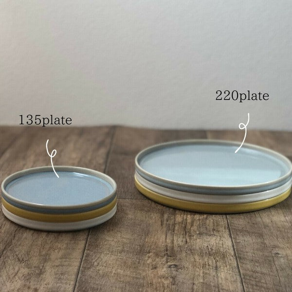 日本製 美濃燒 CLAIR 馬卡龍釉色平盤 | 圓盤 淺盤 吐司盤 甜點盤 沙拉盤