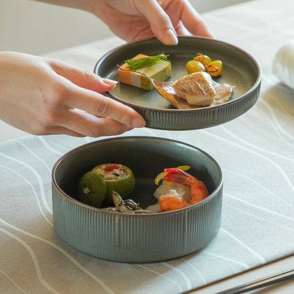 日本製 Roots 蓬萊 可堆疊碗盤 兩色可選 | 桐木風格 圓盤 咖哩碗 分隔盤