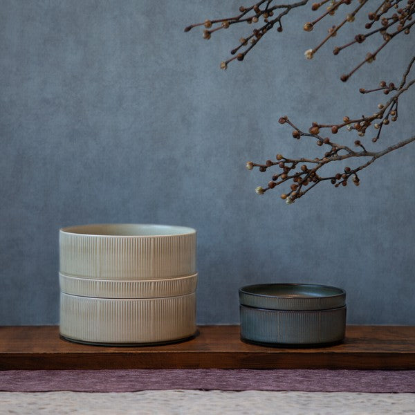 日本製 Roots 蓬萊 可堆疊碗盤 兩色可選 | 桐木風格 圓盤 咖哩碗 分隔盤