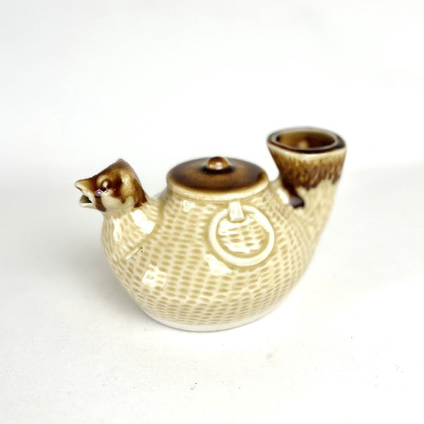 日本製 六魯 狸貓造型熱清酒壺 | 日式清酒壺 溫酒壺 燒酒杯 陶瓷 清酒酒具 溫酒器