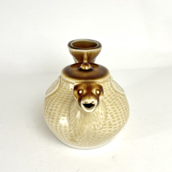 日本製 六魯 狸貓造型熱清酒壺 | 日式清酒壺 溫酒壺 燒酒杯 陶瓷 清酒酒具 溫酒器