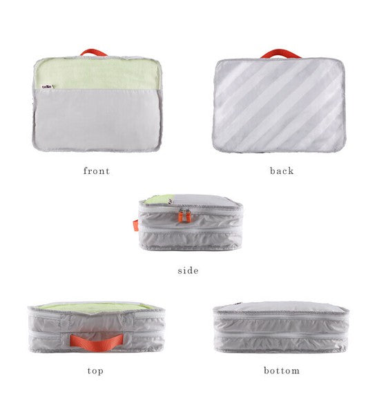 日本 CHOOP 超實用 雙層 行李衣物收納神器 | 雙拉鍊 輕量 收納包 手提行李袋