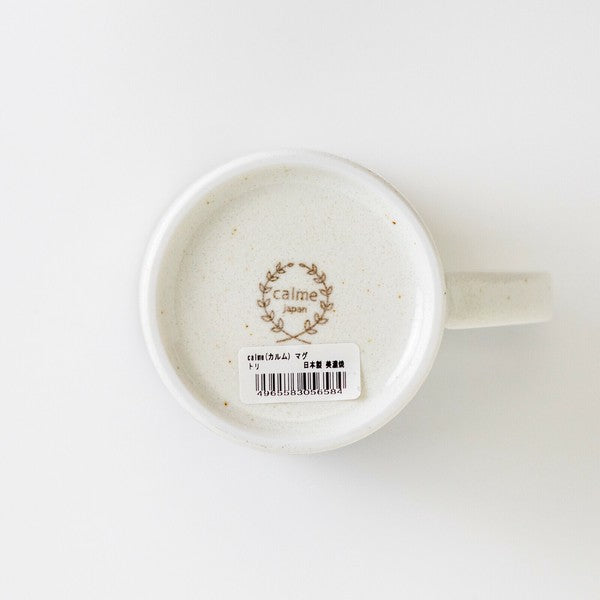 日本製 美濃燒 Calme 藍鳥花卉馬克杯 | 水杯 咖啡杯 Minoru