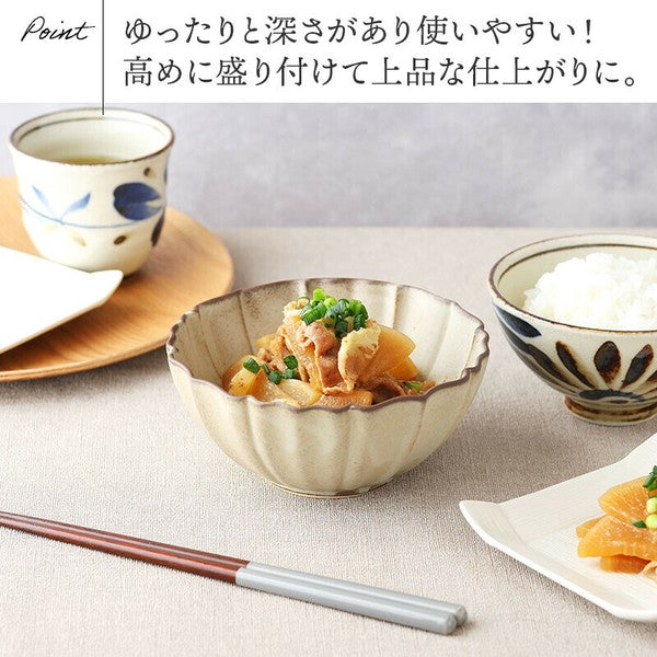 日本製 三色 菊型碗 | 沙拉碗 配菜小碗 飯碗 LOTUS碗