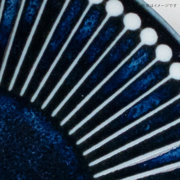 日本製 美濃燒 Albee 潑水十草輕量圓盤14.5cm | 可微波 點心盤 水果盤