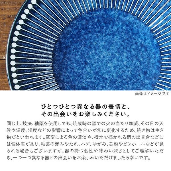 日本製 美濃燒 Albee 潑水十草輕量圓盤14.5cm | 可微波 點心盤 水果盤