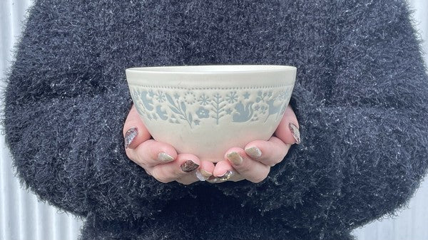 日本製 美濃燒 森林之友碗盤 | 陶瓷碗 麥片碗 沙拉碗 甜點盤 水果盤 北歐風