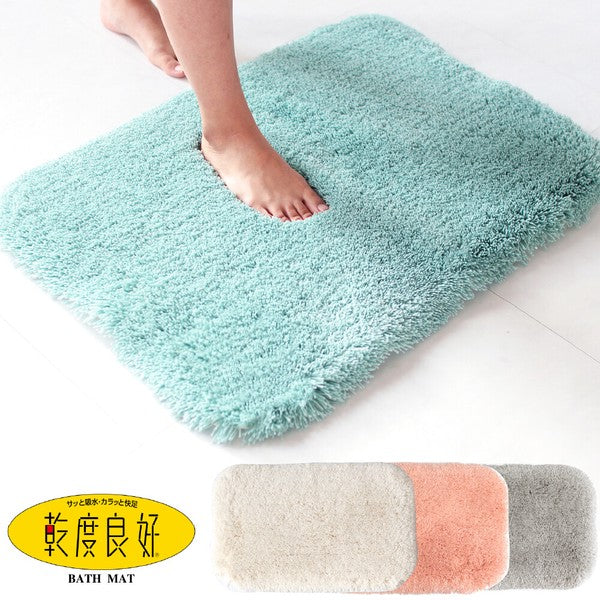 日本製 OKA PLYS 乾度良好 極厚吸水浴室地墊 50x70cm|速乾不濕腳 浴室腳踏墊